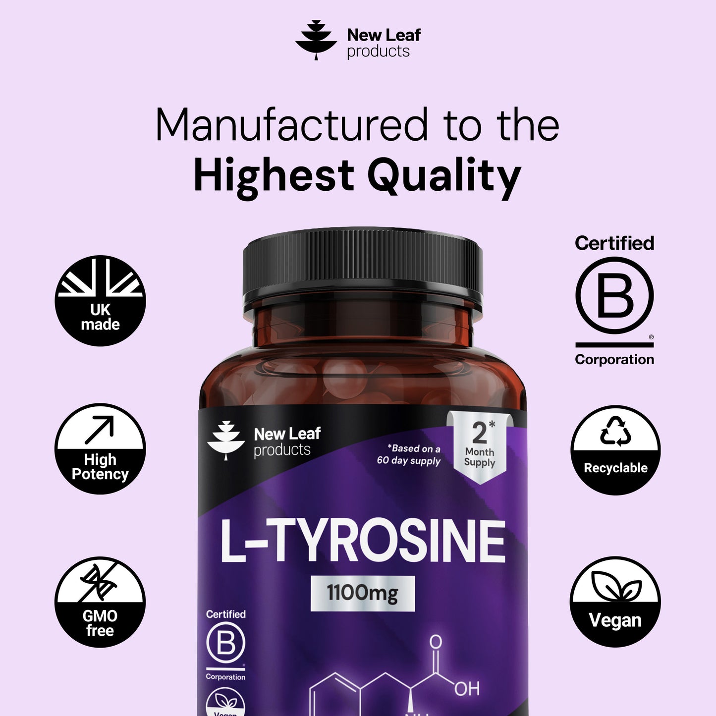 L-Tyrosine | 120 Capsules