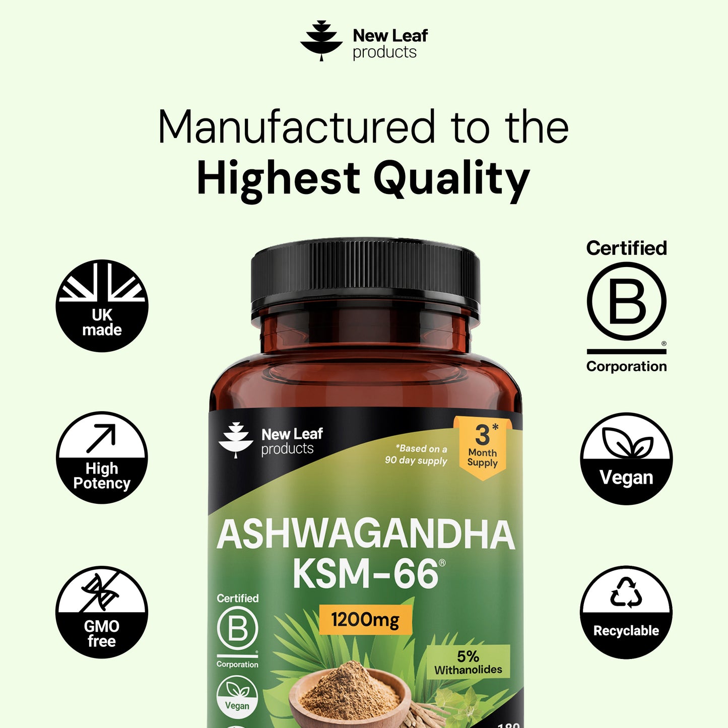 Ashwagandha KSM-66 | 180 Tablets