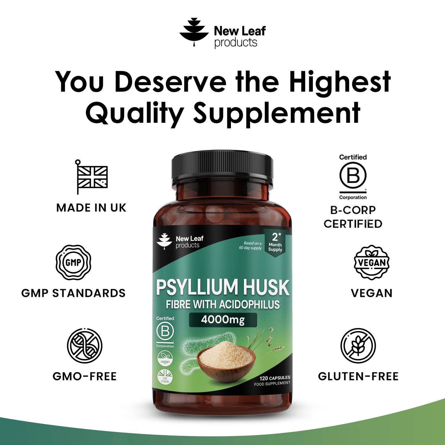 Psyllium Husk Fibre with Acidophilus Capsules