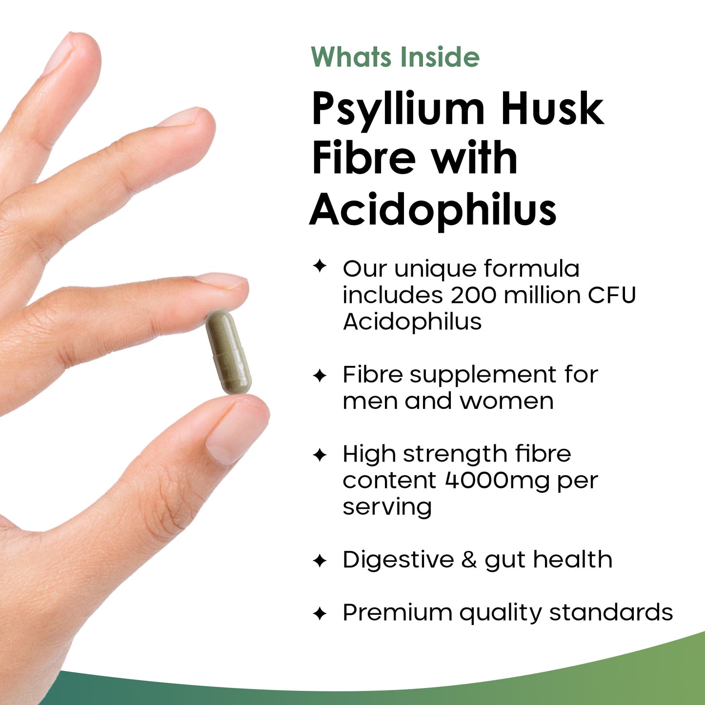 Psyllium Husk Fibre + Acidophilus | 360 Capsules