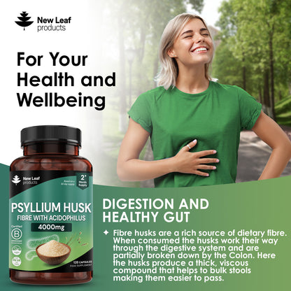 Psyllium Husk Fibre with Acidophilus Capsules