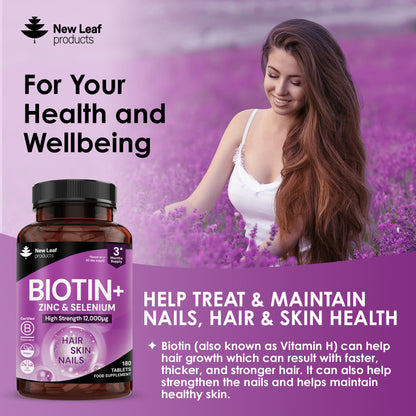 Biotin+ Vitamin B7 Tablets 180 Fill
