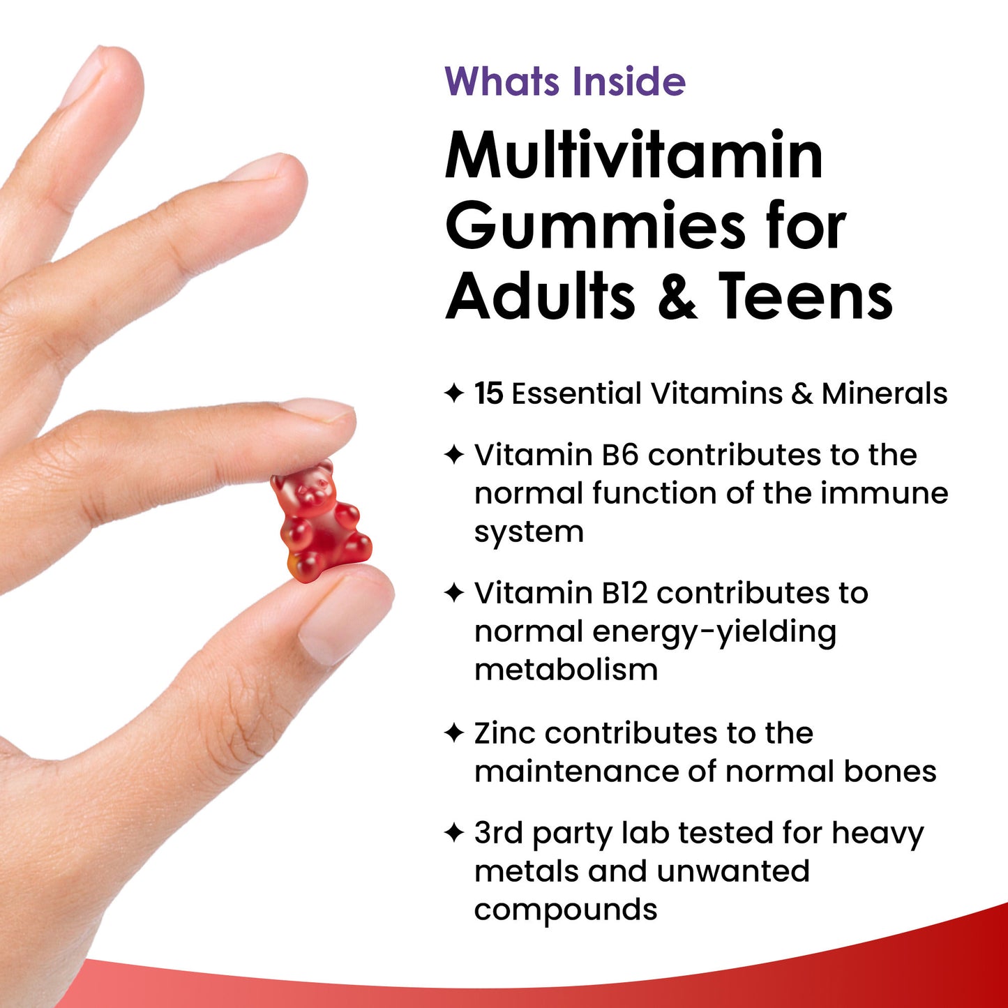 Multivitamins & Minerals for Adults & Teens Essentials Gummies 60 Fill