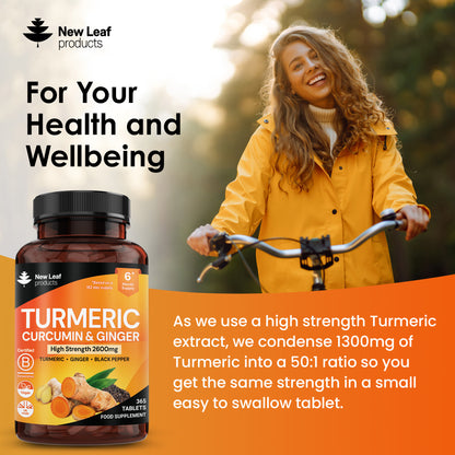 Turmeric, Curcumin, Ginger Tablets 365 Fill