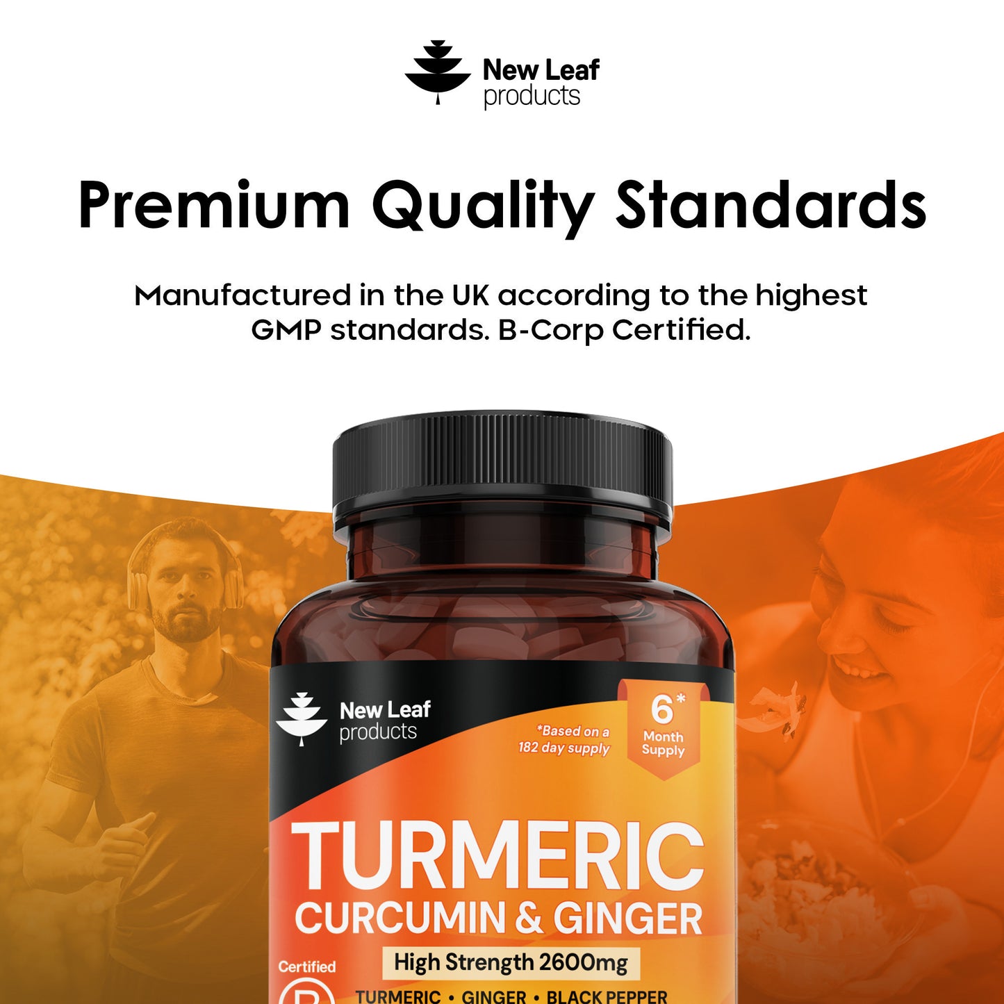 Turmeric, Curcumin, Ginger Tablets 365 Fill