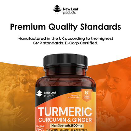 Turmeric, Curcumin, Ginger Tablets 365 Fill