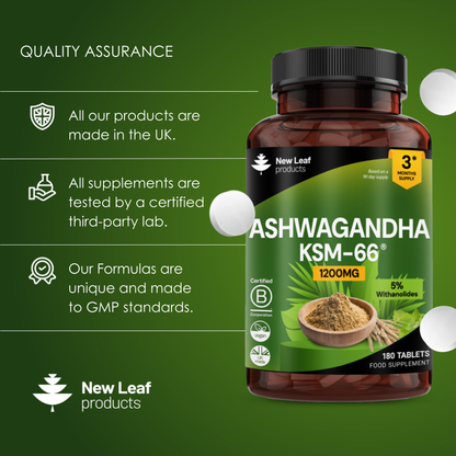 Ashwagandha KSM 66 Tablets 365 Fill