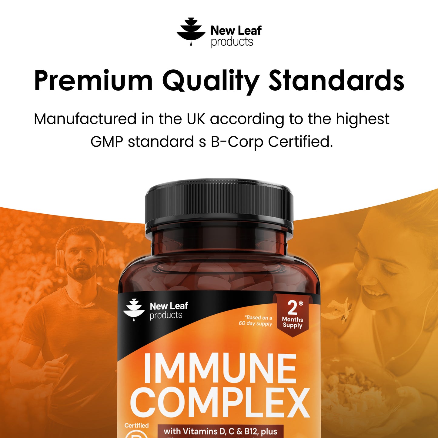 Immune Complex with Vitamins, Zinc, Turmeric, Elderberry Tablets