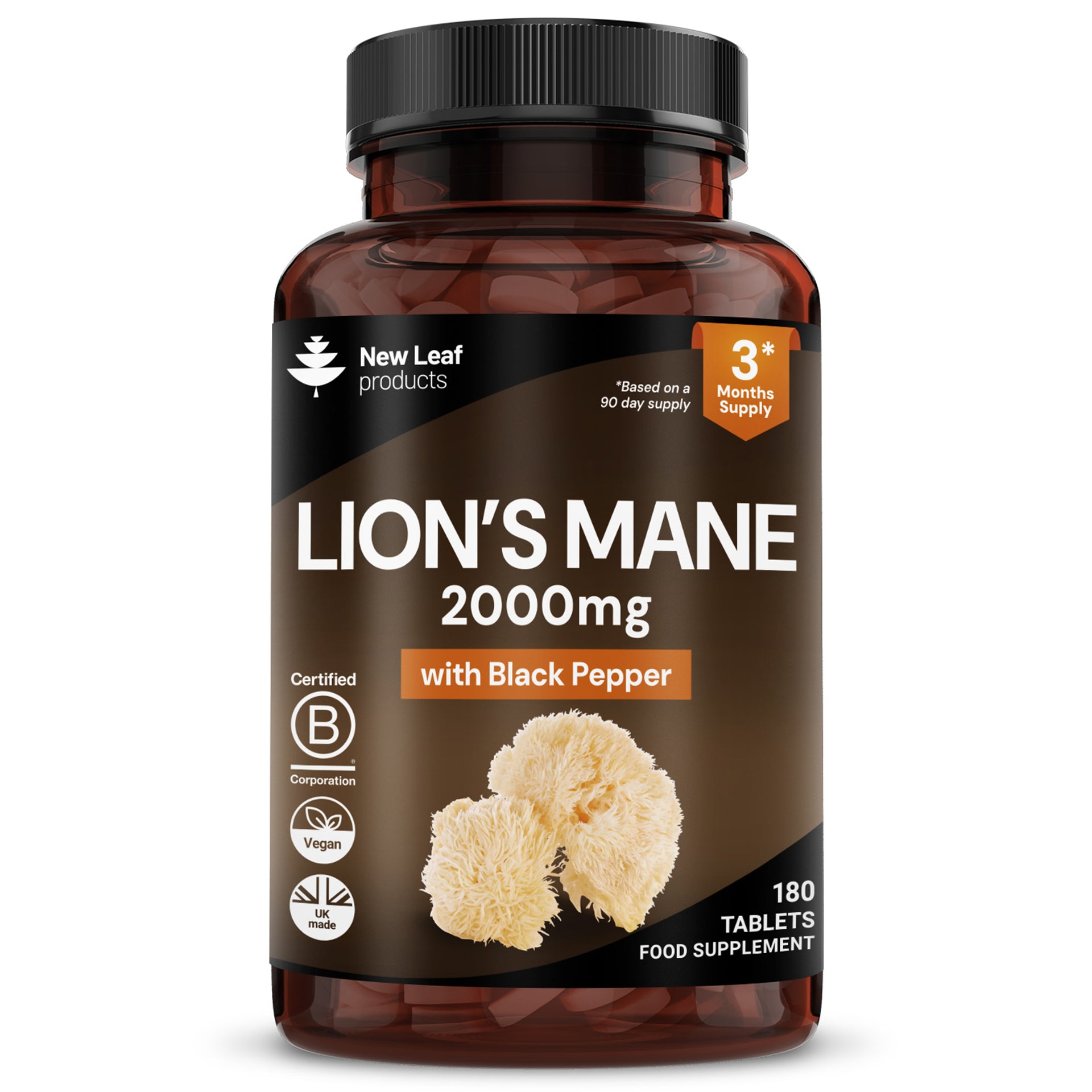 Lions Mane 180 Tablets