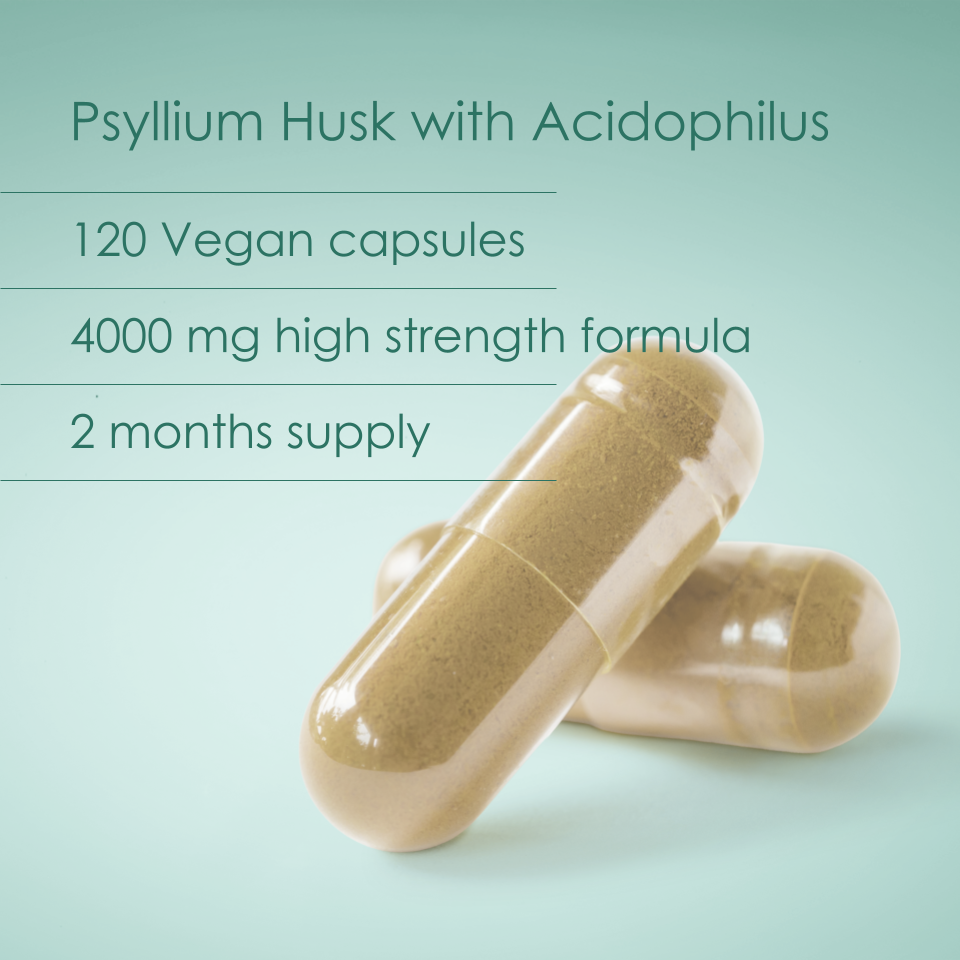 Psyllium Husk Fibre with Acidophilus Capsules