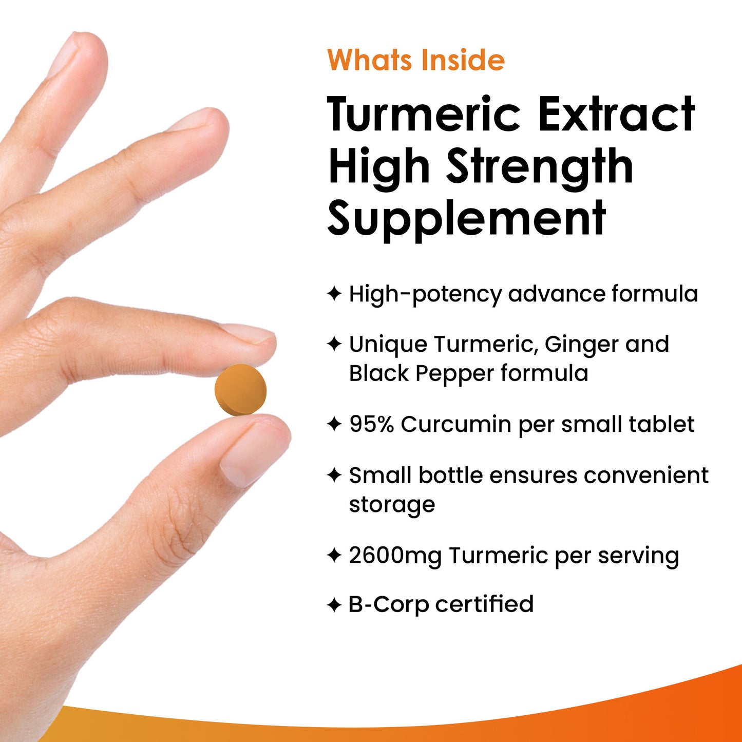 Turmeric, Curcumin, Ginger Tablets 180 Fill