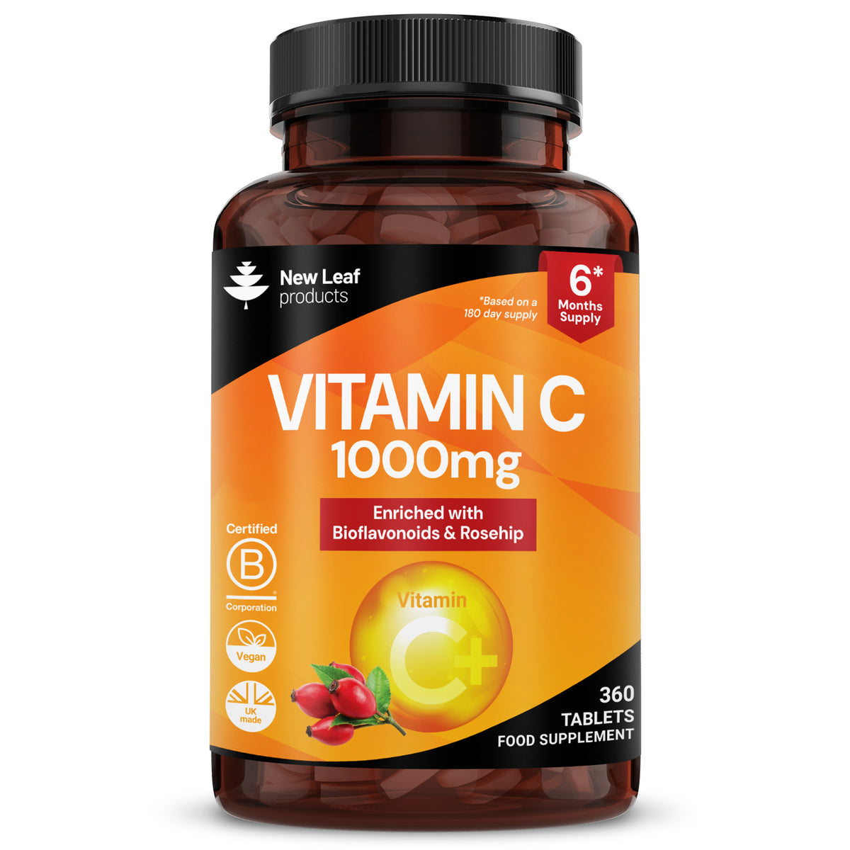 Vitamin C + Bioflavonoids & Rosehip 360 Tablets
