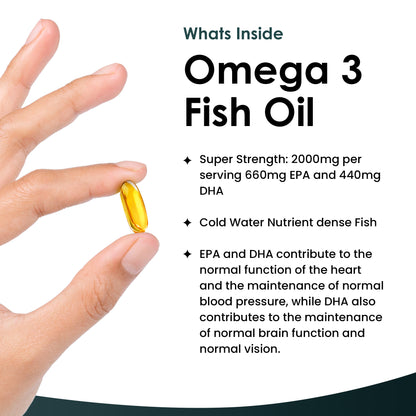 Omega-3 Fish Oil Softgel Capsules