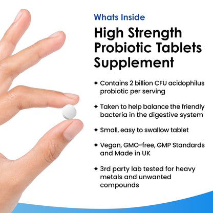 Probiotic Lactobacillus Acidophilus | 365 Tablets