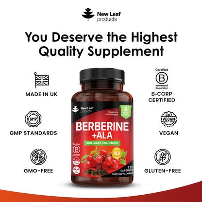 Berberine + ALA Capsules - UK Made