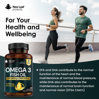 Omega-3 Fish Oil Softgel Capsules