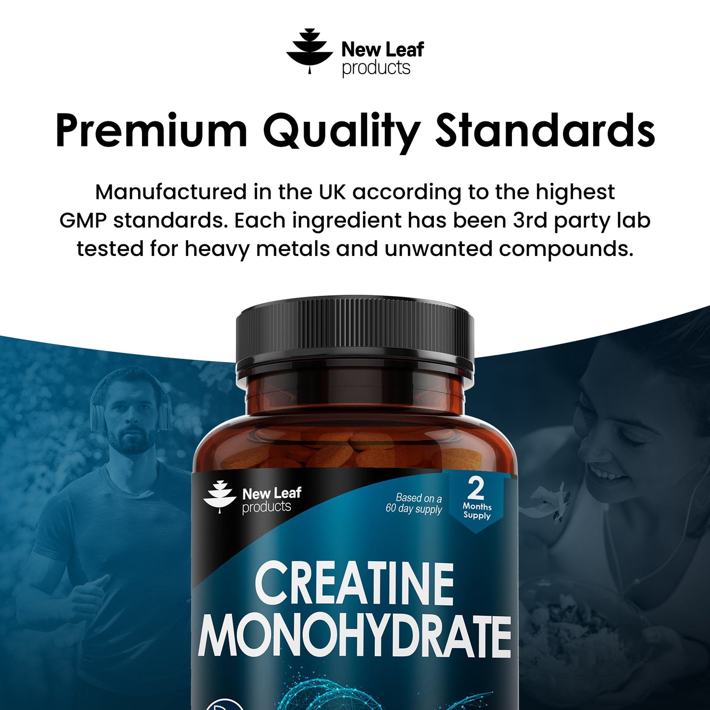 Creatine Monohydrate Tablets 3000mg - 180 Creatine Tablets - Gym / Workout Supplement