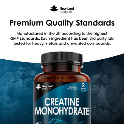 Creatine Monohydrate Tablets 3000mg - 180 Creatine Tablets - Gym / Workout Supplement