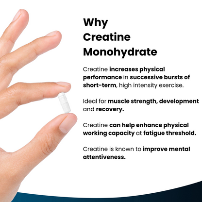 Creatine Monohydrate High Strength Supplement Capsules