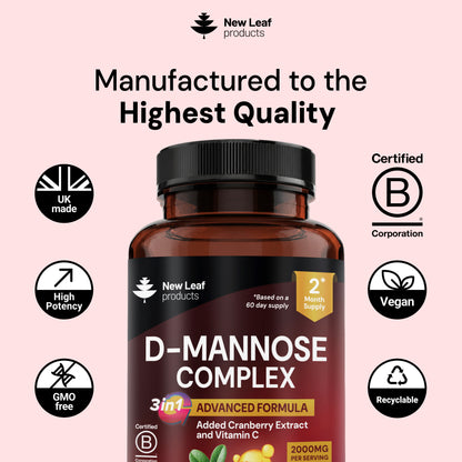 D-Mannose Complex | 180 Capsules
