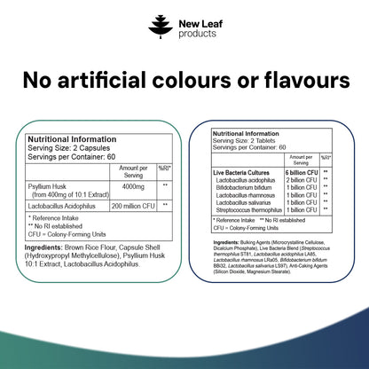 Gut Health Essentials bundle nutritional information