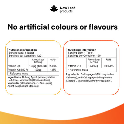 Energy Essentials bundle nutritional information