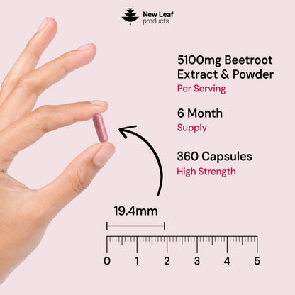 Beetroot Capsules With Black Pepper 360 Fill