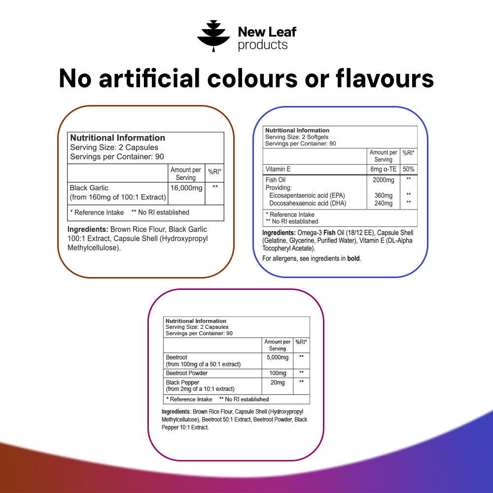 Heart Complete bundle nutritional information