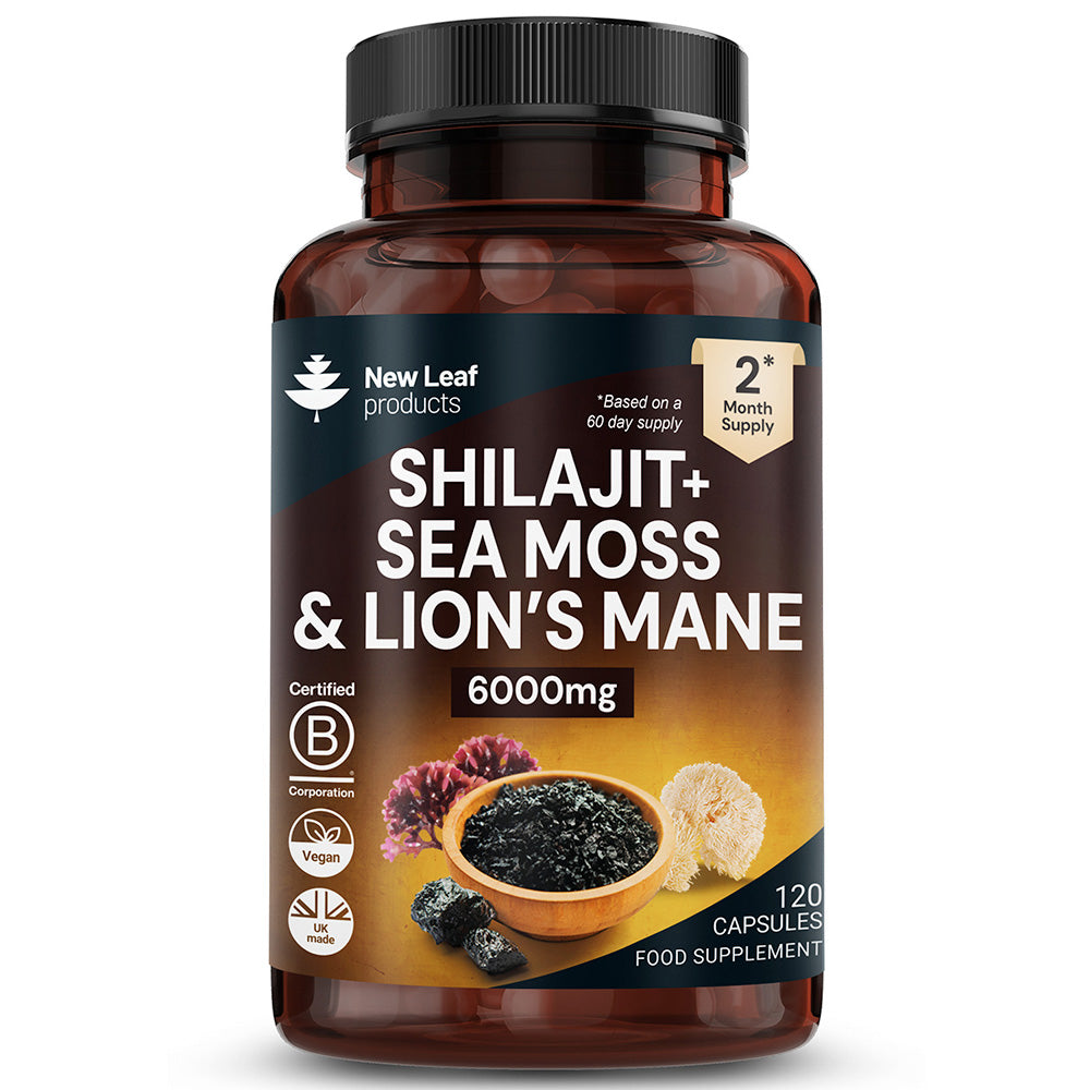 Shilajit Sea Moss & Lions Mane 120 Capsules