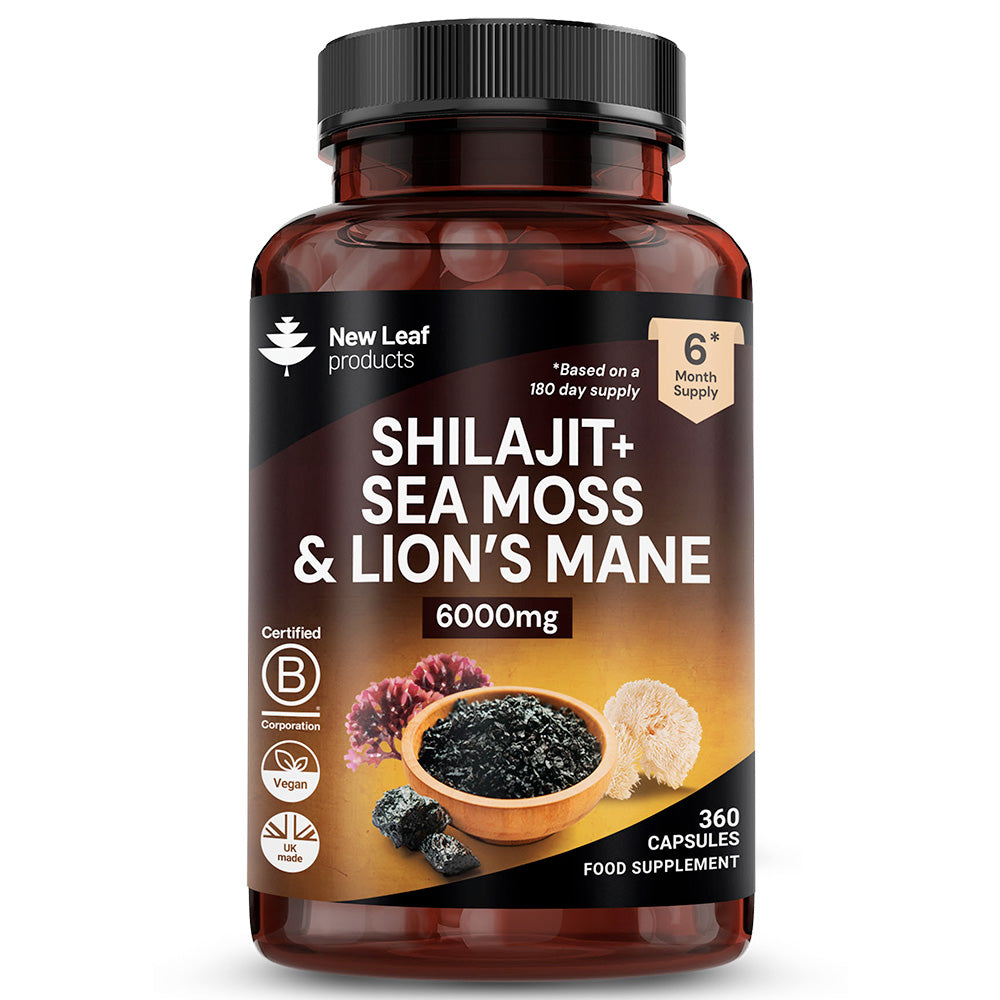 Shilajit Sea Moss & Lions Mane 360 Capsules