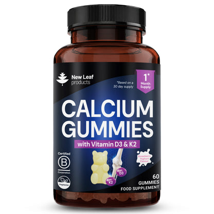 Calcium + Vitamin D3 & K2 | 60 Gummies
