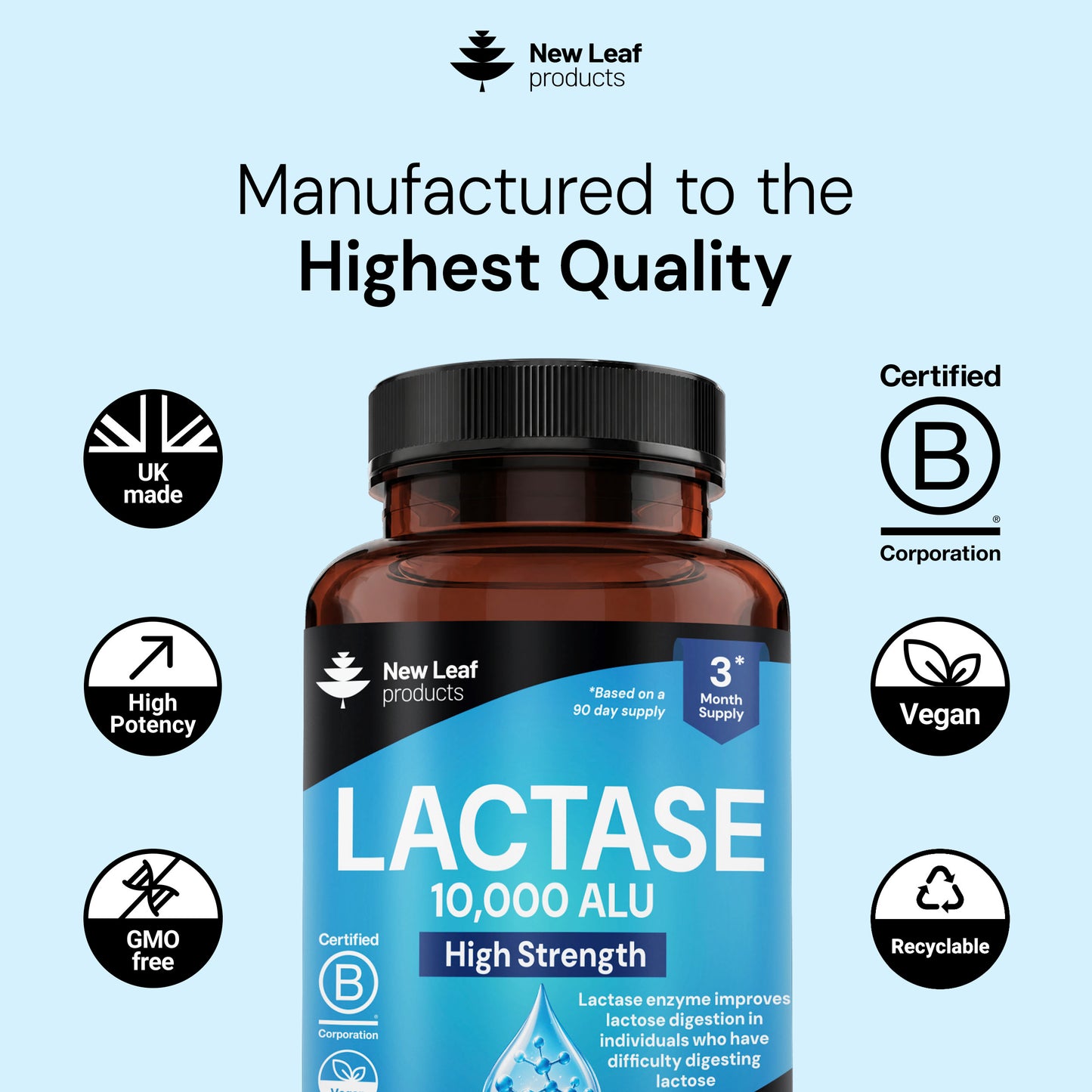 Lactase | 180 Tablets