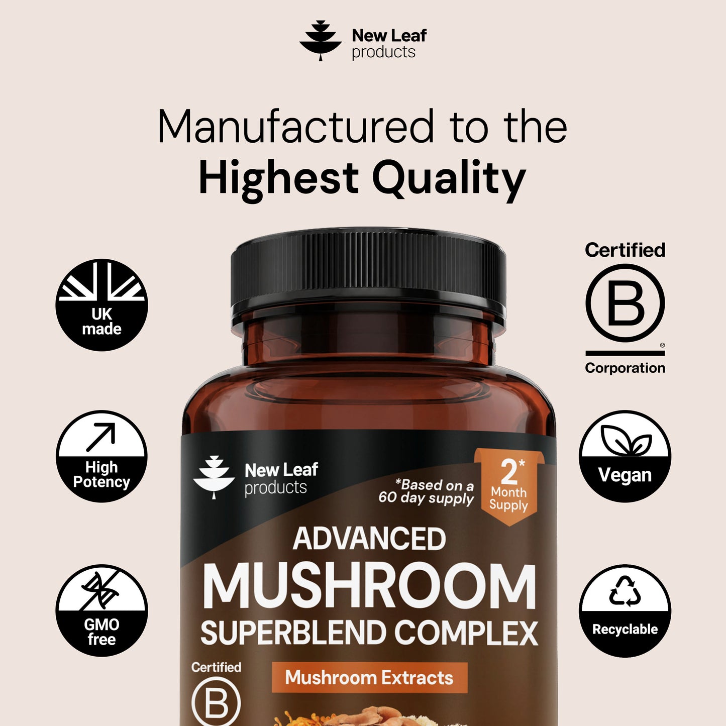 Mushroom Superblend Complex Tablets