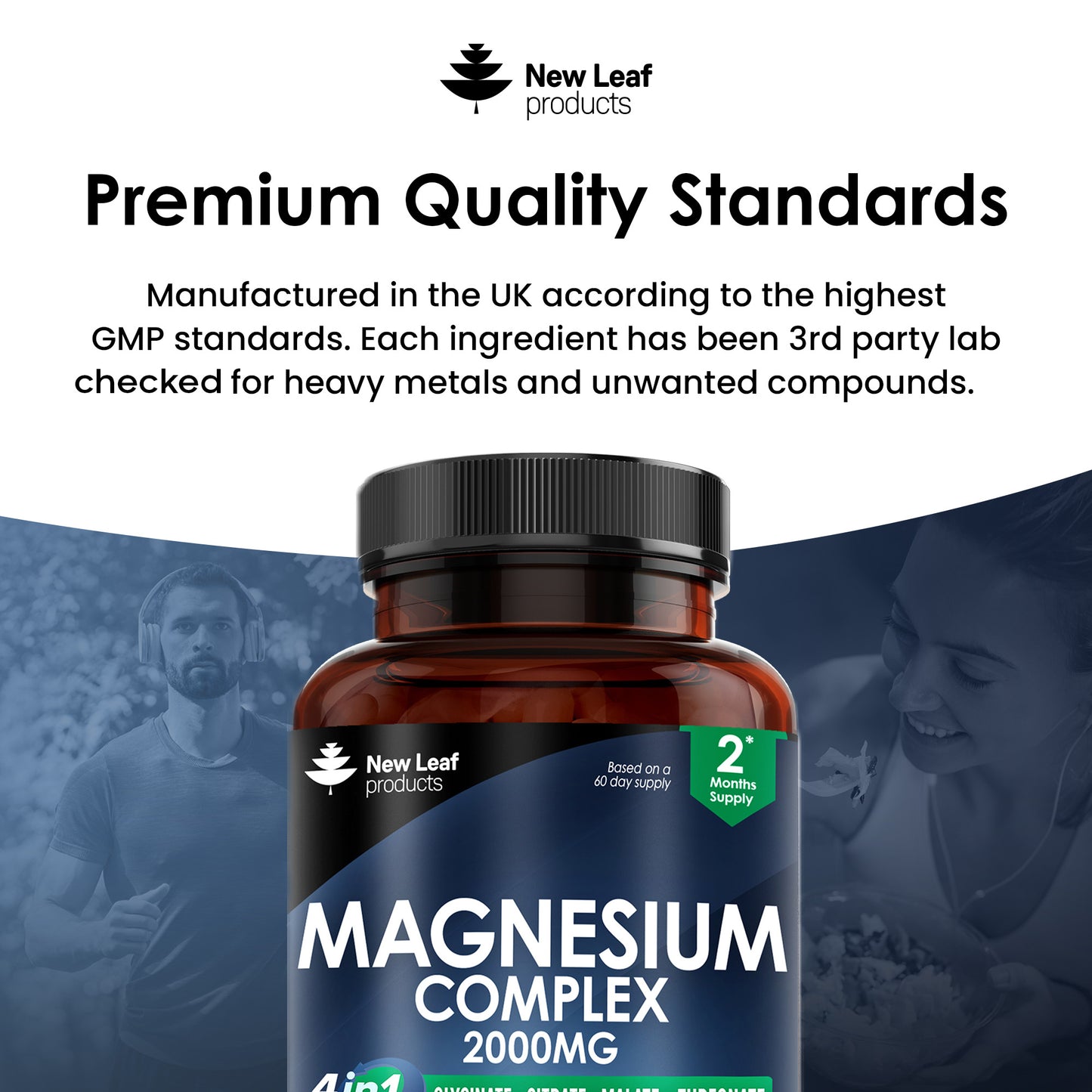 Magnesium Complex 4-in-1 2000mg High Strength Capsules