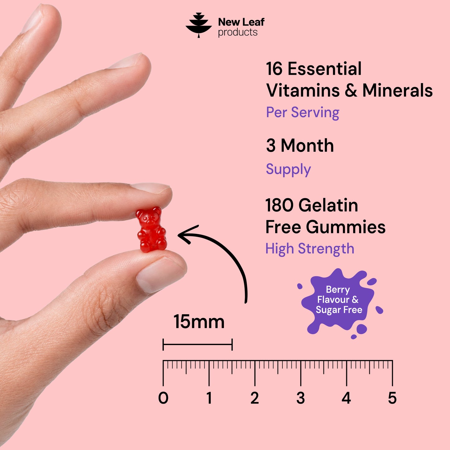 Essentials Multivitamins Minerals for Adults & Teens Gummies 180 Fill