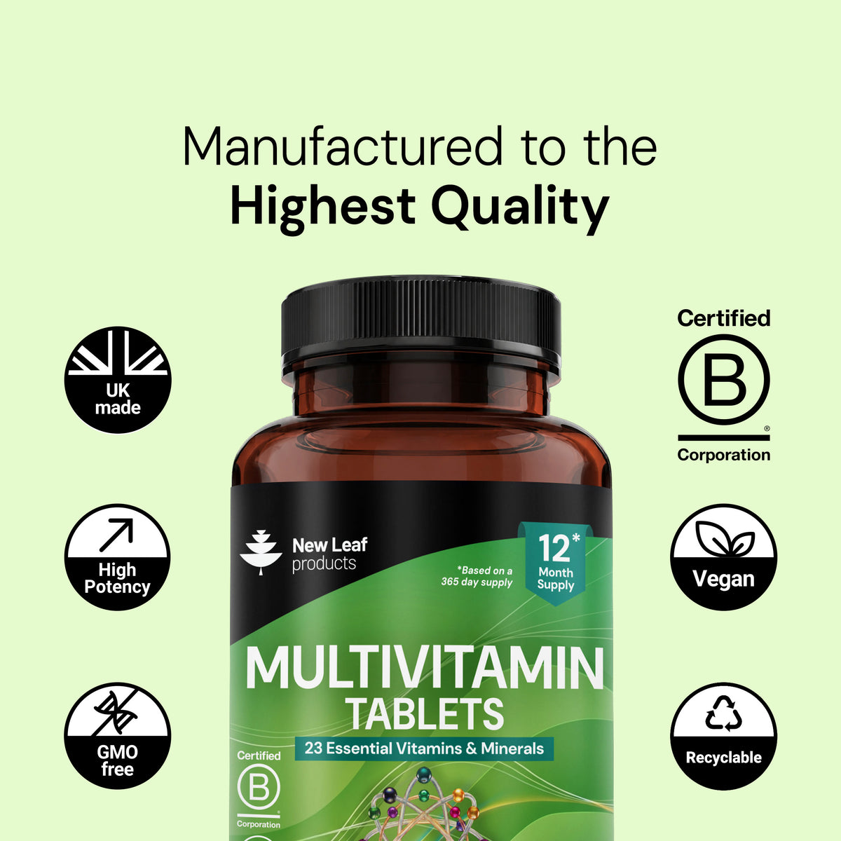 Multivitamin + Essential Minerals | 365 Tablets
