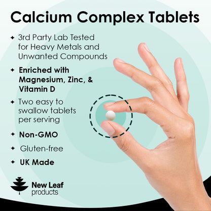 Calcium Complex - Calcium Magnesium Zinc and Vitamin D 120 High Strength Tablets