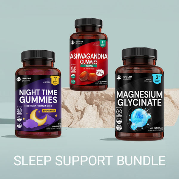 The Ultimate Sleep Bundle: Magnesium Glycinate + Sleep Gummies + Ashwagandha Gummies (Non-Melatonin)
