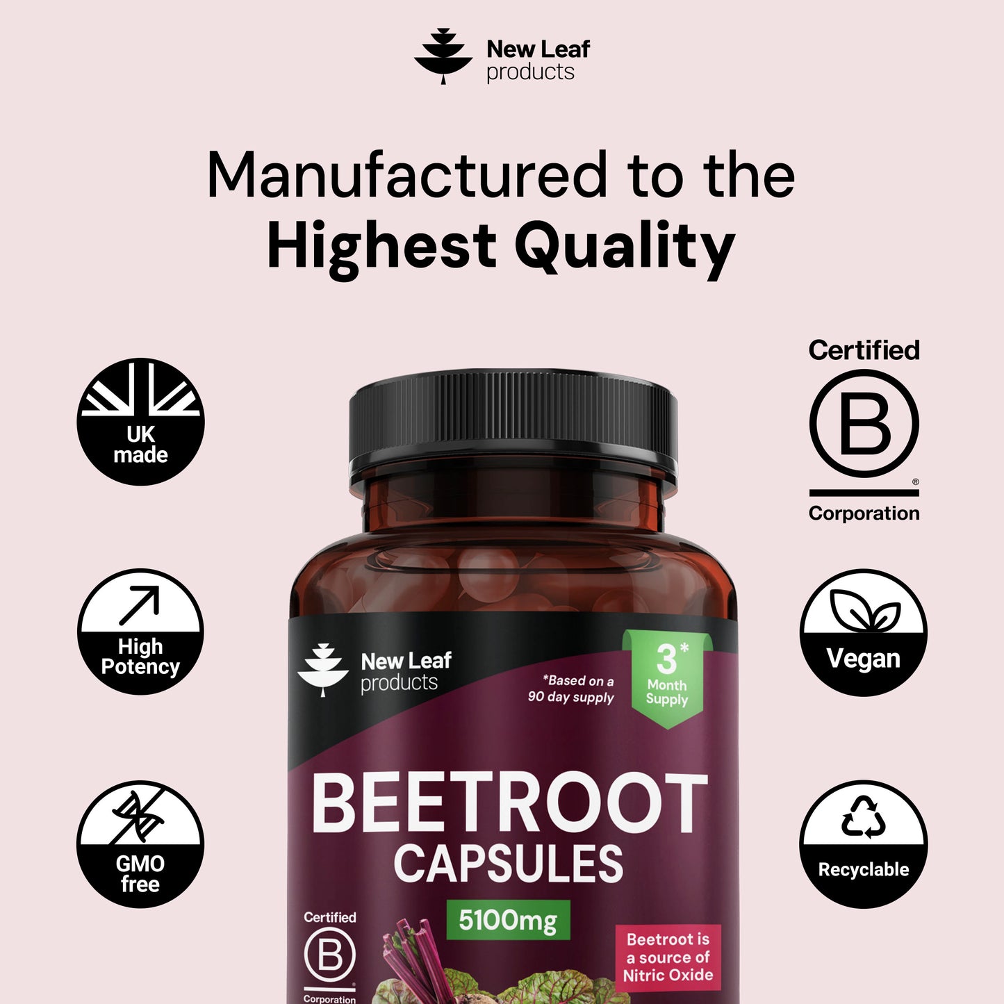 Beetroot Capsules With Black Pepper