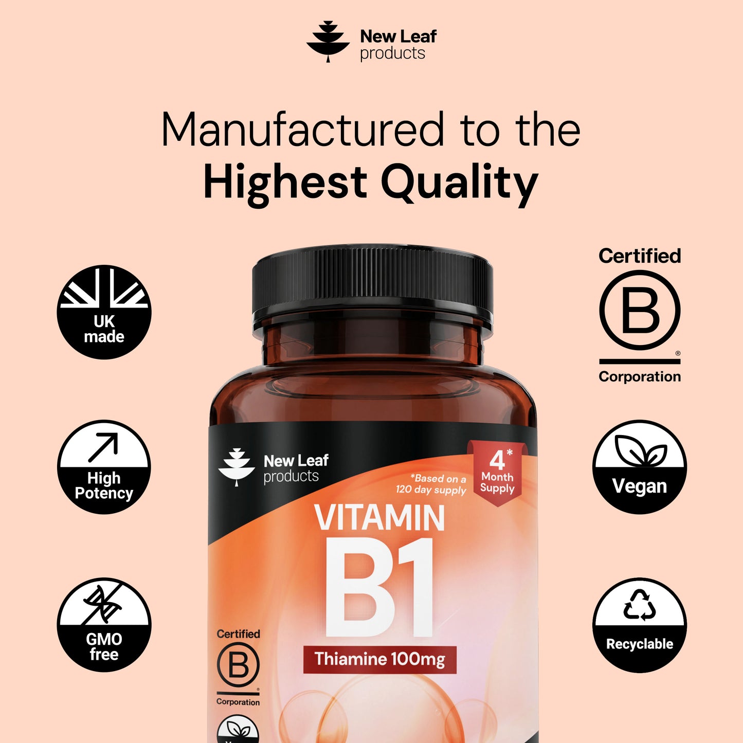 Vitamin B1 | 120 Tablets