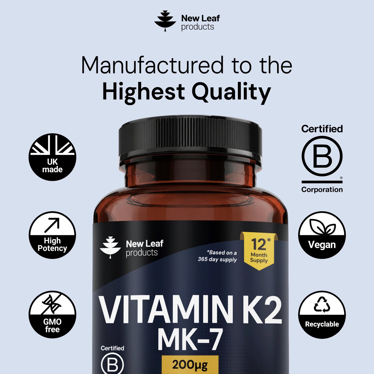Vitamin K2 | 365 Tablets