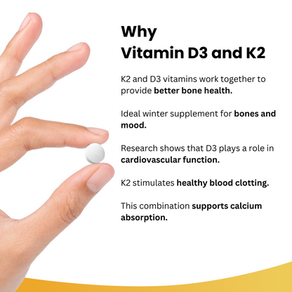 Vitamin D3 and K2 Tablets