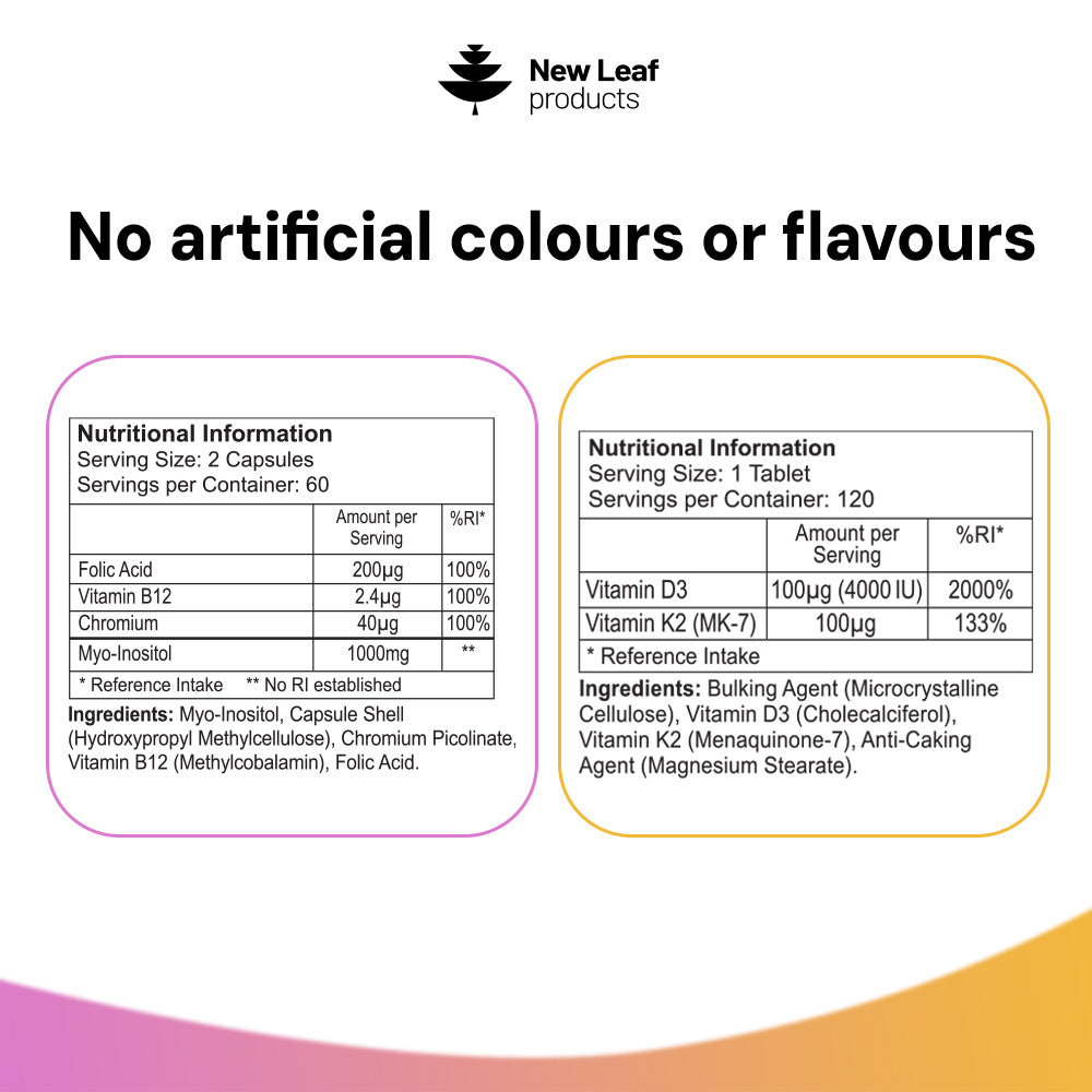 Women's Essentials bundle nutritional information