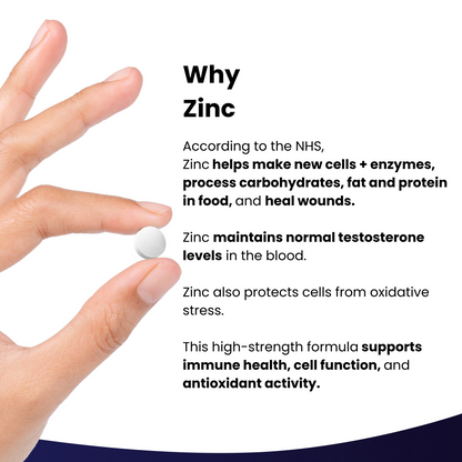 Zinc High Strength Supplement Tablets