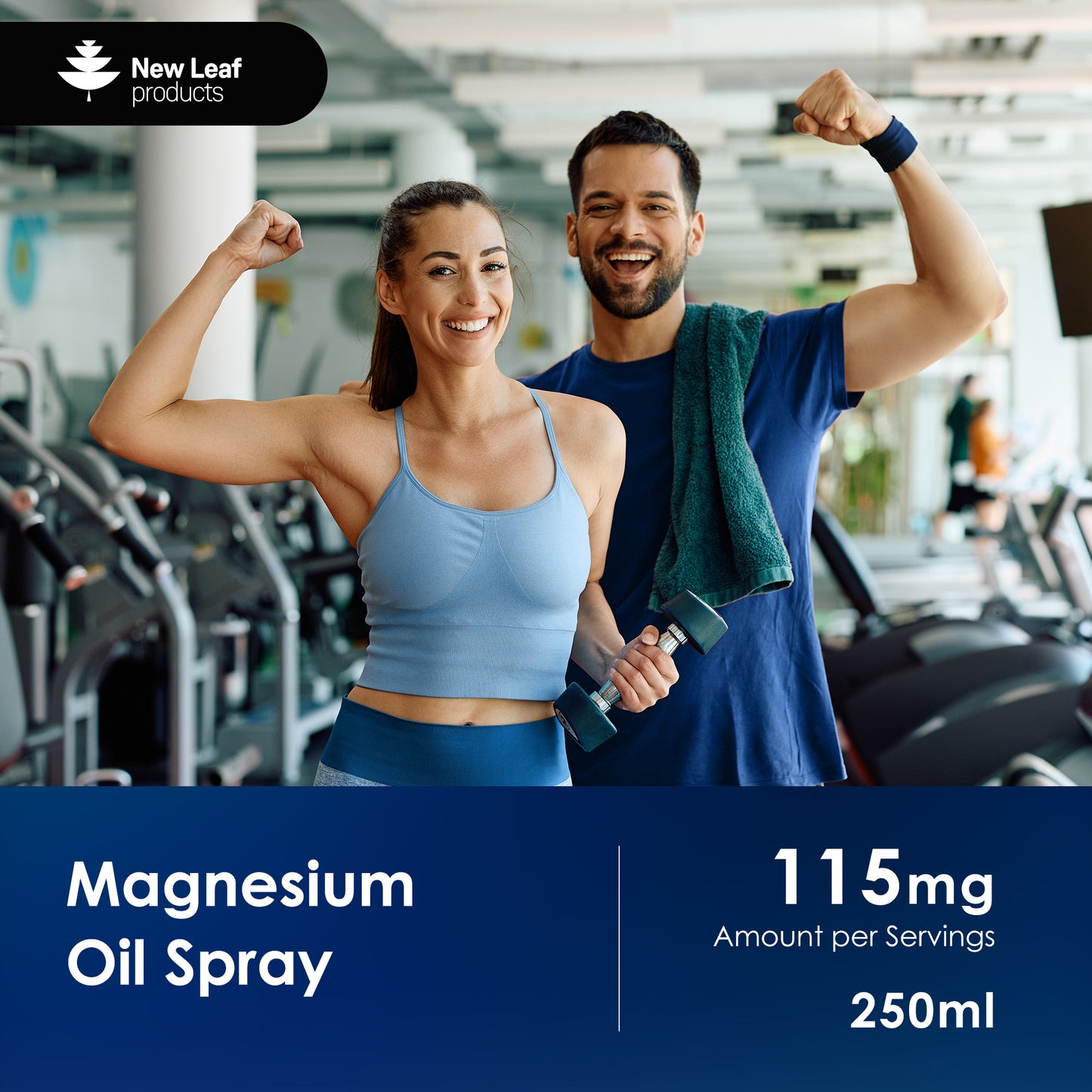 Magnesium Oil Spray - 250ml Pure Elemental 115mg Magnesium Spray for Joints and Aching Muscles