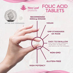 Folic Acid Tablets 400 mcg (13 Month Supply) Folate Acid Pregnancy Vitamins B9