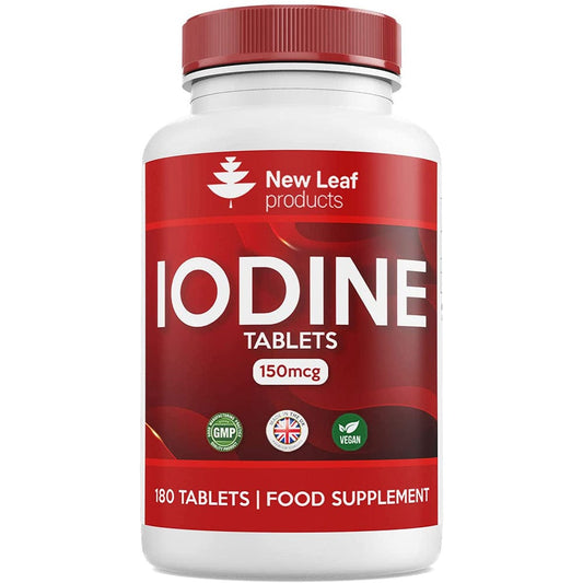Iodine Tablets 150mcg Supplement (6 Months Supply) Vegan Thyroid Support & more